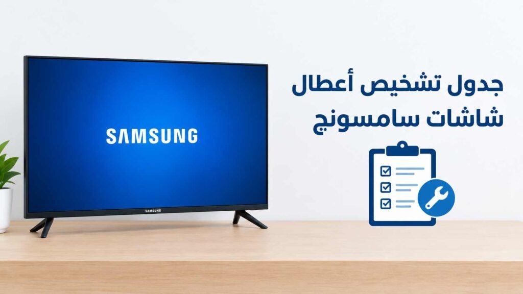 جدول تشخيص أعطال شاشات سامسونج